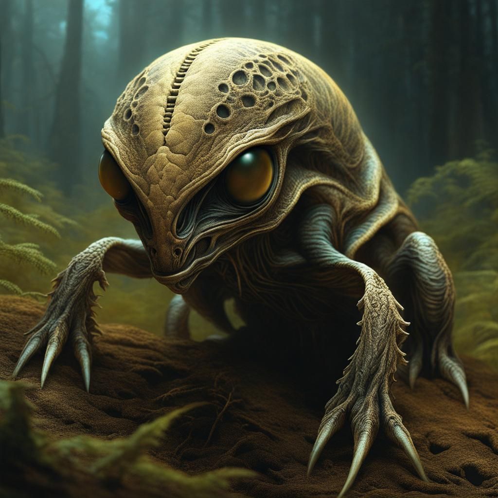 "Bonehead", a favorite little pet of an Alien.