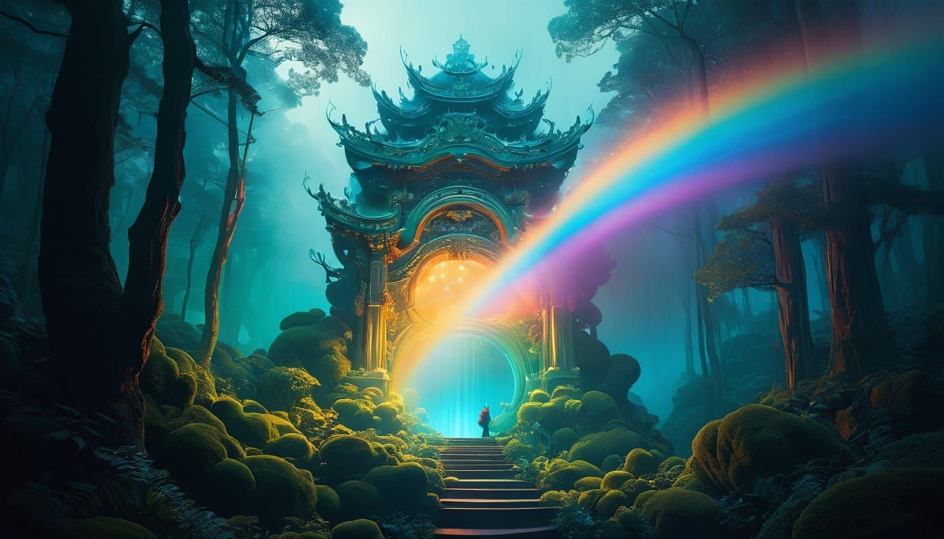 Ethereal Fantasy Art with Volumetric Lighting
