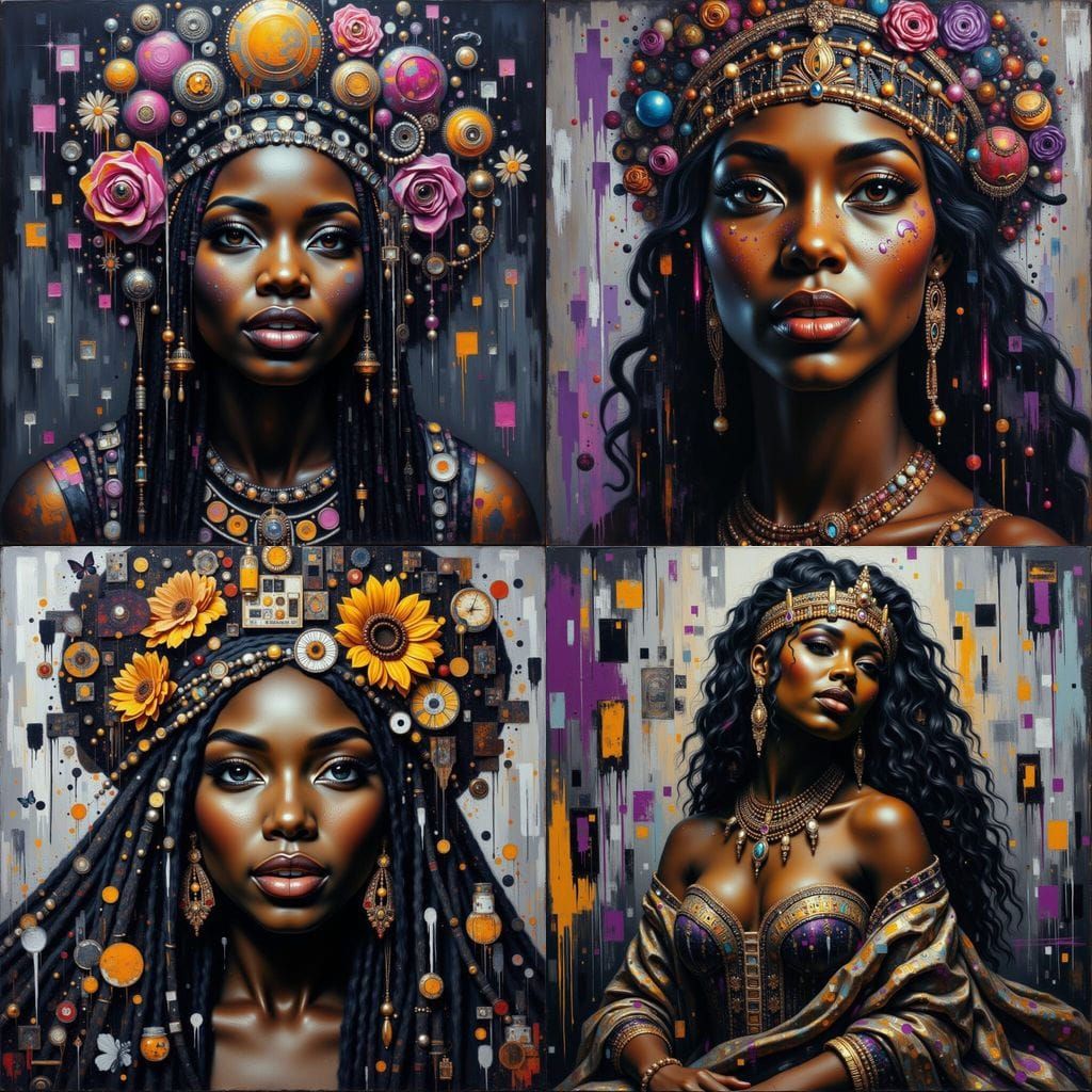 Nubian Queen: Daughter of Night in Graffiti Art