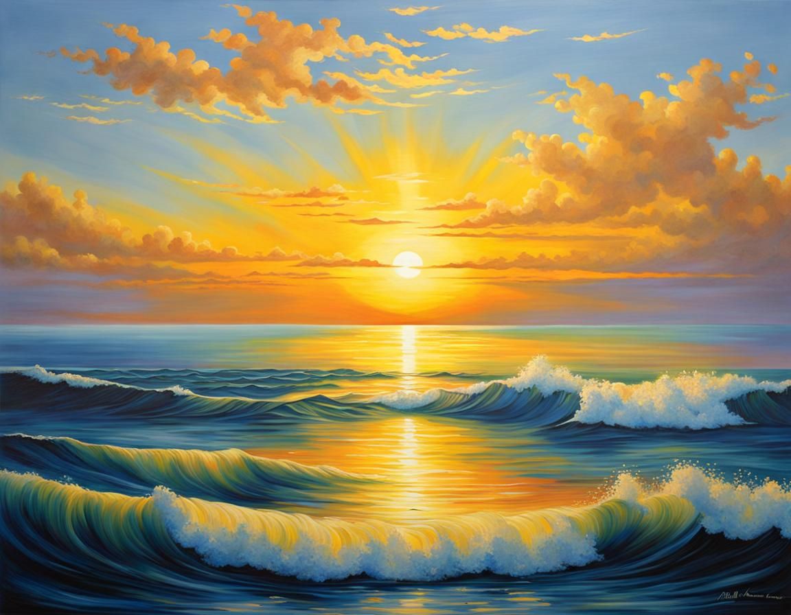 Calm Sea Sunrise: A Promise of Hope