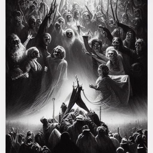 1950s Horror Christmas Movie Poster in Black and White