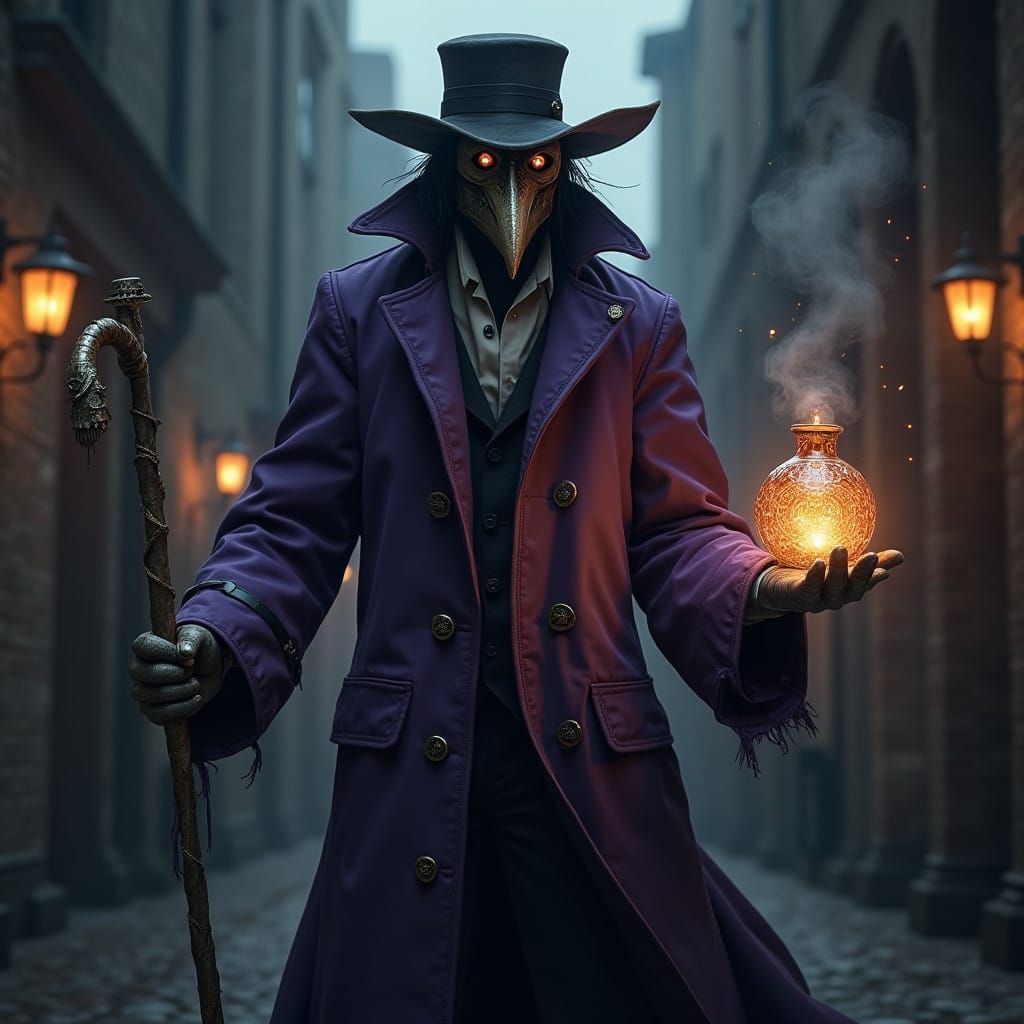 Grimdark Plague Doctor Emerges from Victorian Shadows