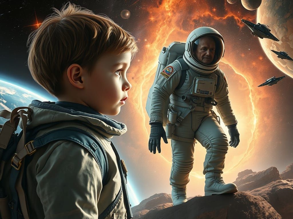 Young Space Pioneer's Cosmic Journey