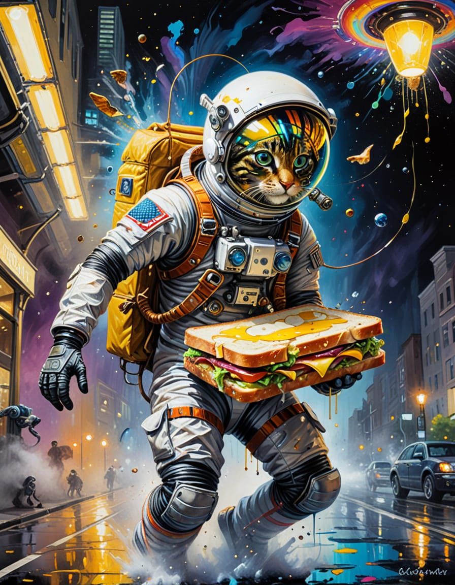 Astronaut Chases Sandwich, Zebra Crashes Camera