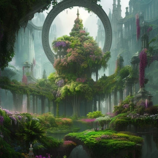 City of Eden: Floating Gardens and Divine Light