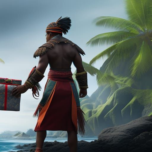 Pacific Islander Gift Exchange: Fantasy Concept Art