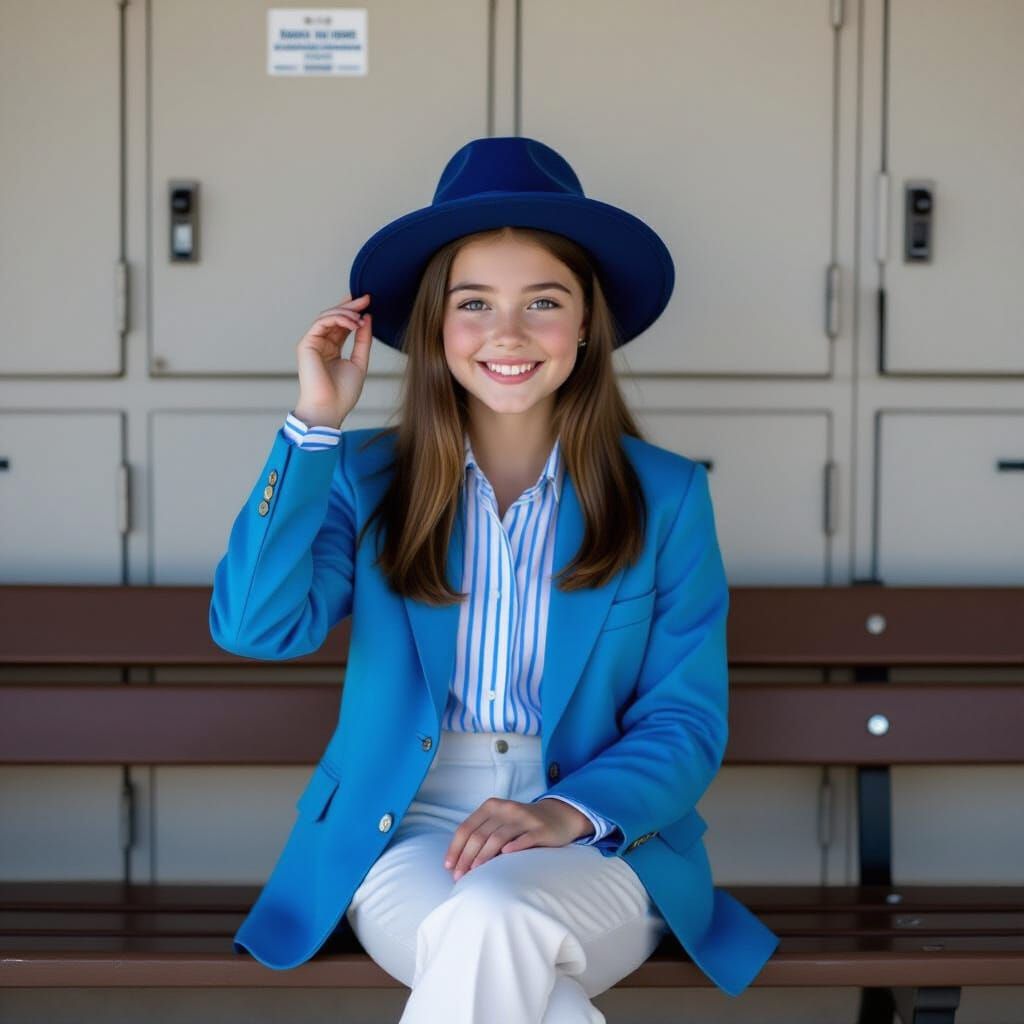 Candid Schoolgirl Portrait in Amelie Bourgeois Style