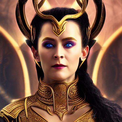 Hel, Loki's Daughter: Epic Digital Matte Painting