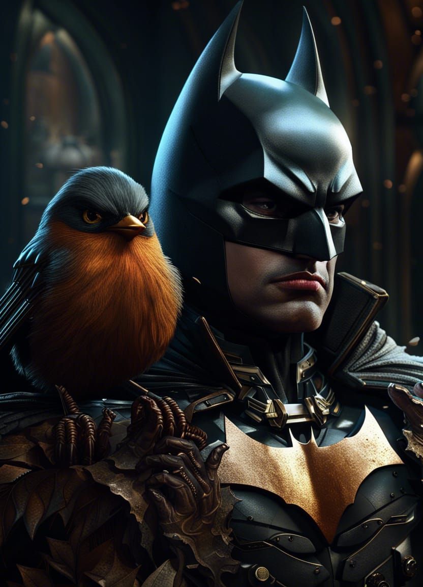 Batman and Robin Detailed Matte Painting