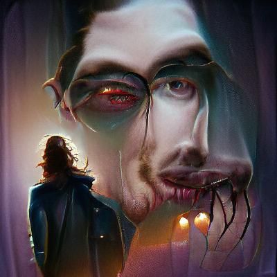 Sinister Portrait of Hozier in Gothic Style