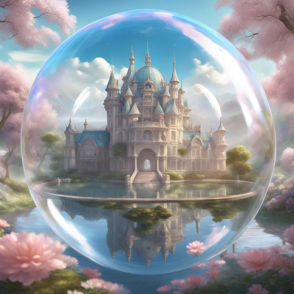 Cosmic Bubble World: A Hyperreal Anime Palace