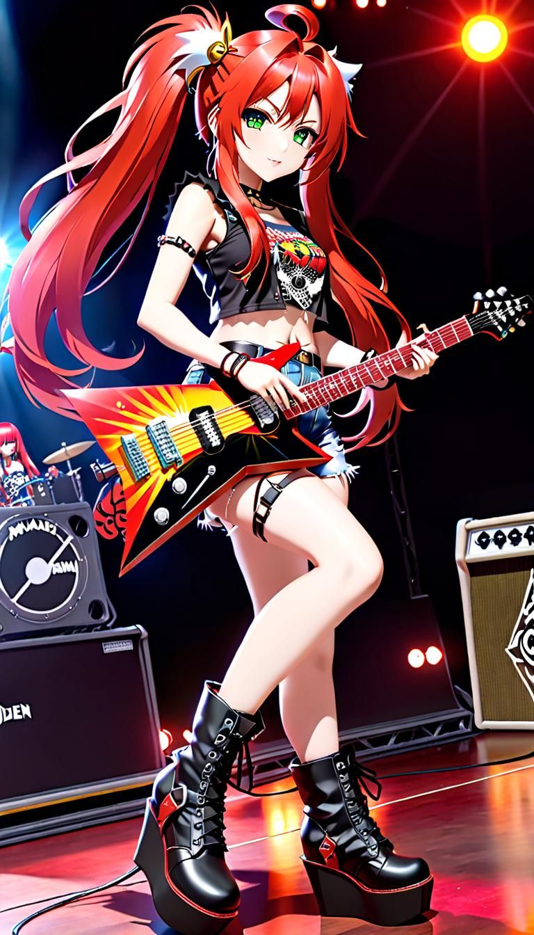 Anime Girl Rocks Tokyo Concert Stage