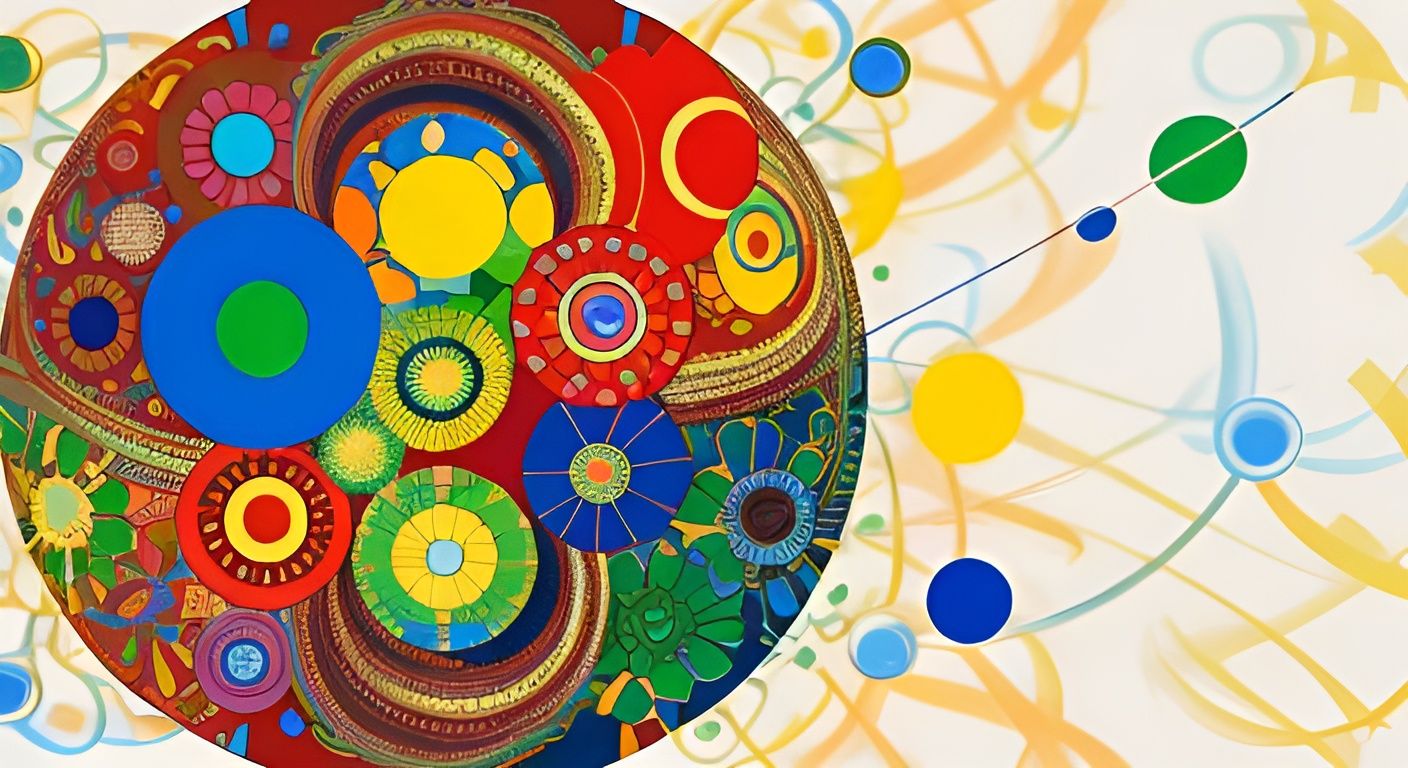 Colorful Garden in Superimposition Style