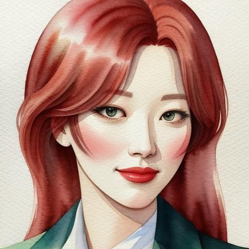 Watercolor Interpretation of Joyful Emotion