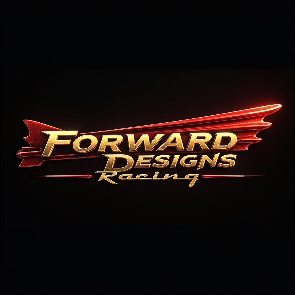 Forward Designs Racing Logo in Concept Art Style