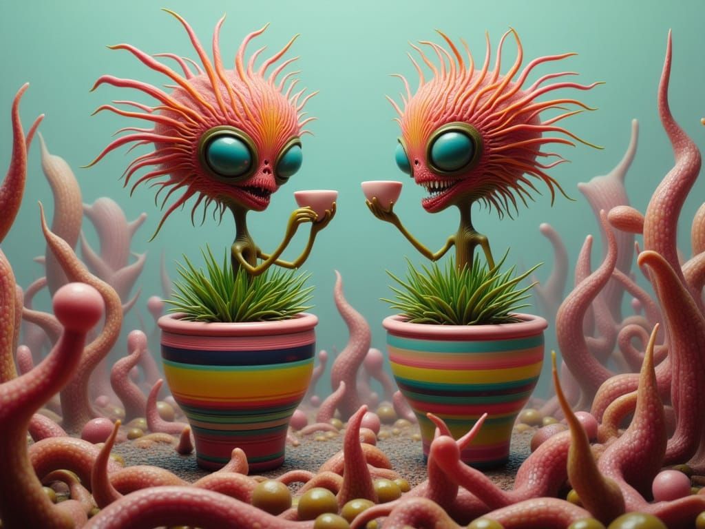 plant people celebrating