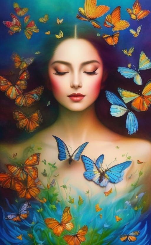 Dreamy Oniric Art in Deep Colors