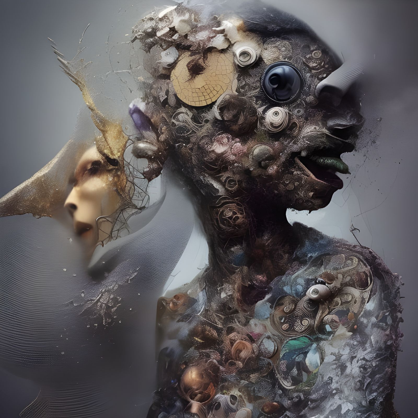 Futuristic Cityscape with Bizarre Creatures in Detailed SFX