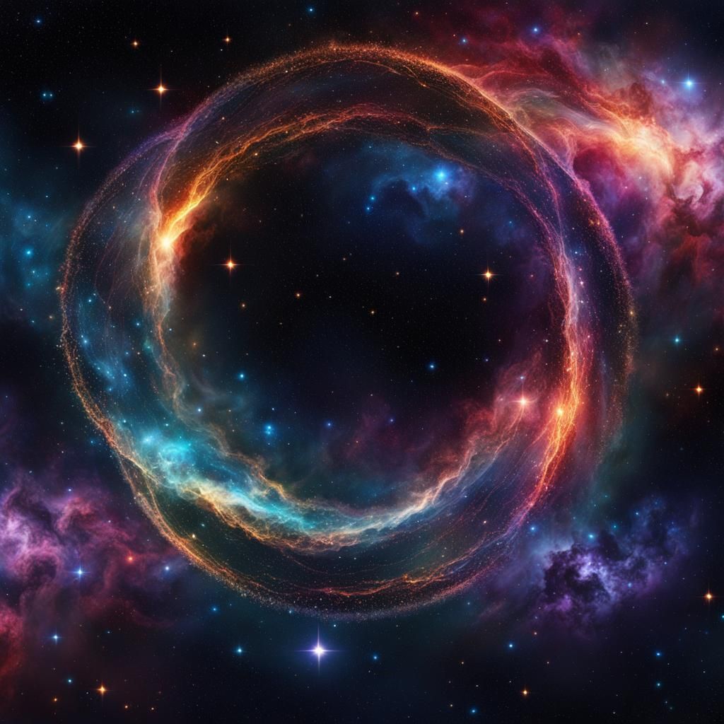 Stellar Infinity Symbol in Deep Space Digital Art