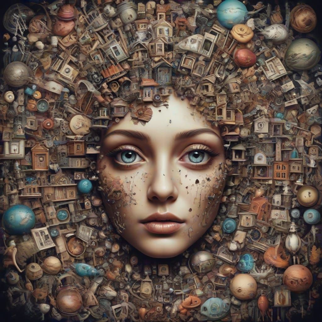 Surreal Dreamscape with Endless Nested Themes