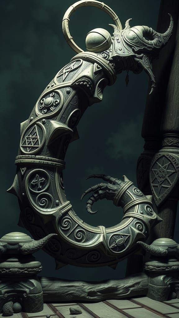 Eerie Ouroboros Cone Bone in Bernie Wrightson Horror Comic S...