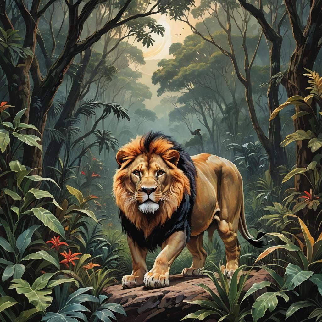 Lion King Traverse Jungle in Celestial Colors