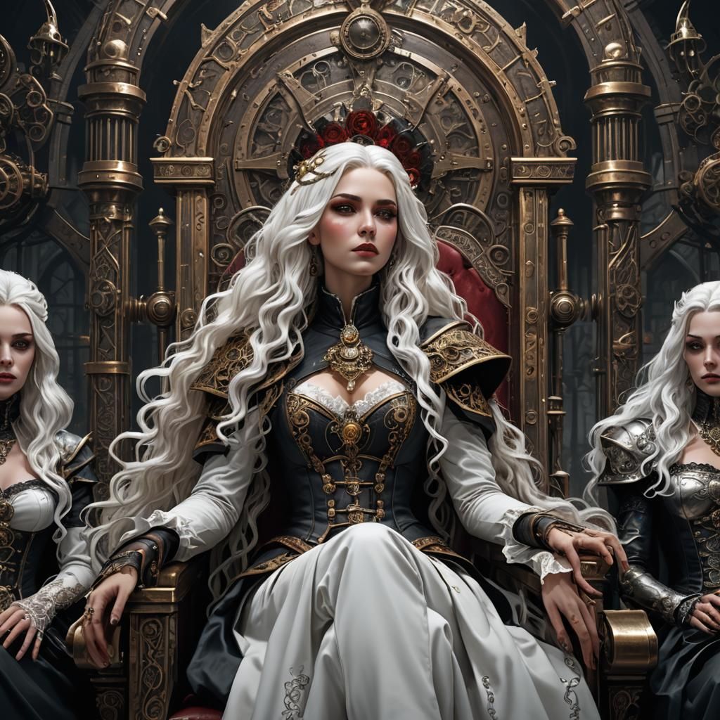 Steampunk Princess and Vampire Kings in Dark Fantasy