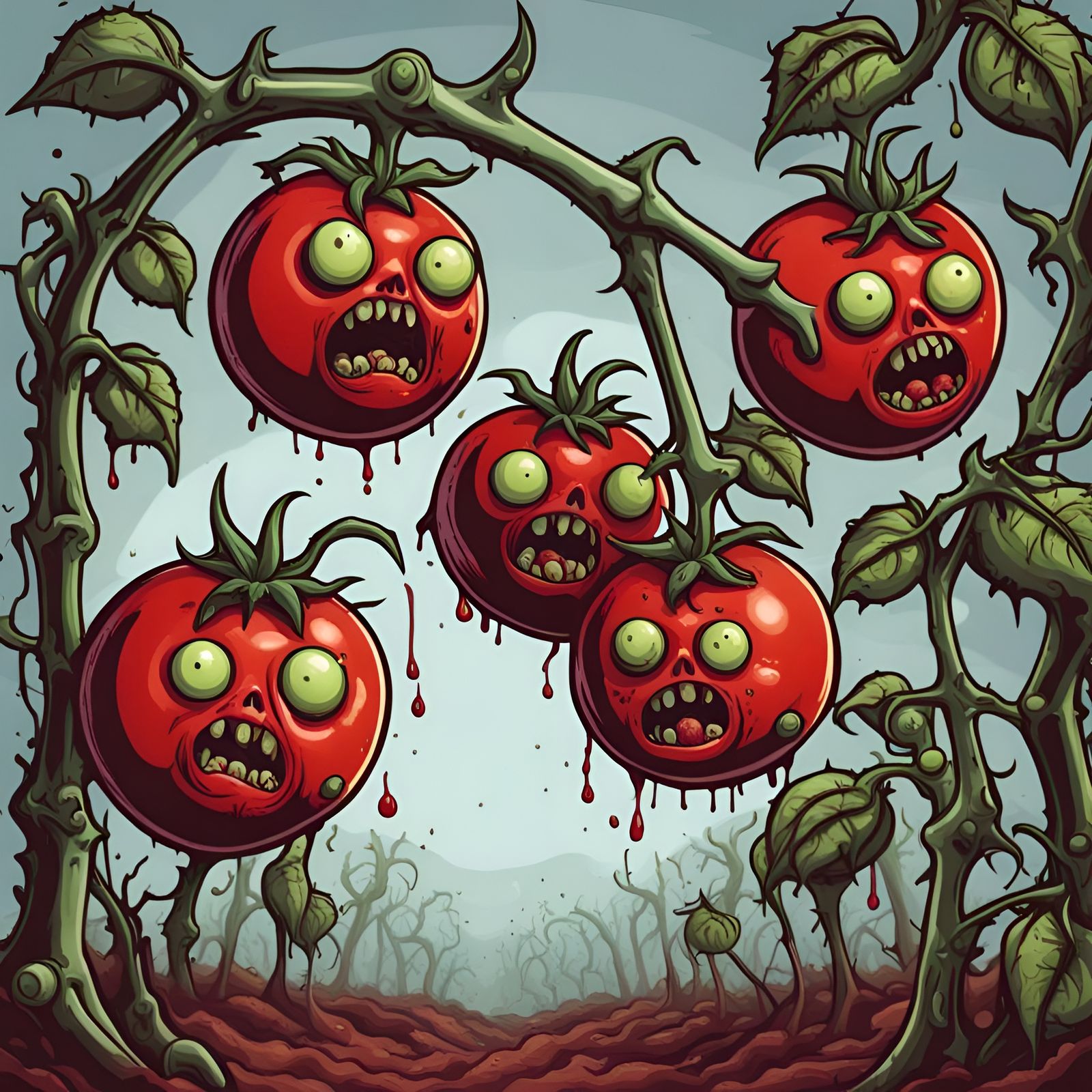 Zombie Tomatoes Ripen on the Vine
