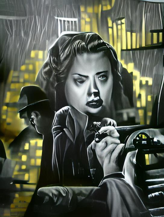 Vintage Portrait of a Woman in 1960s Style