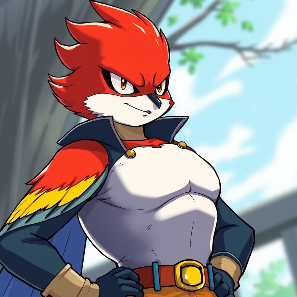 Anime Robin with Confident Demeanor