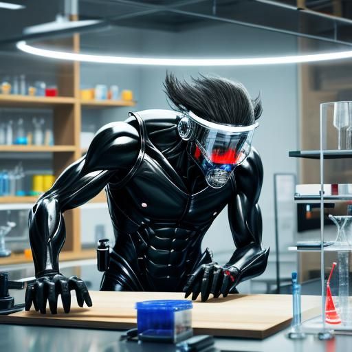 Hyperrealistic Science Lab with Sharp Focus