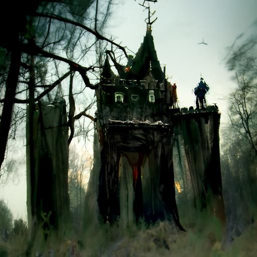 Sinister Castle in the Woods