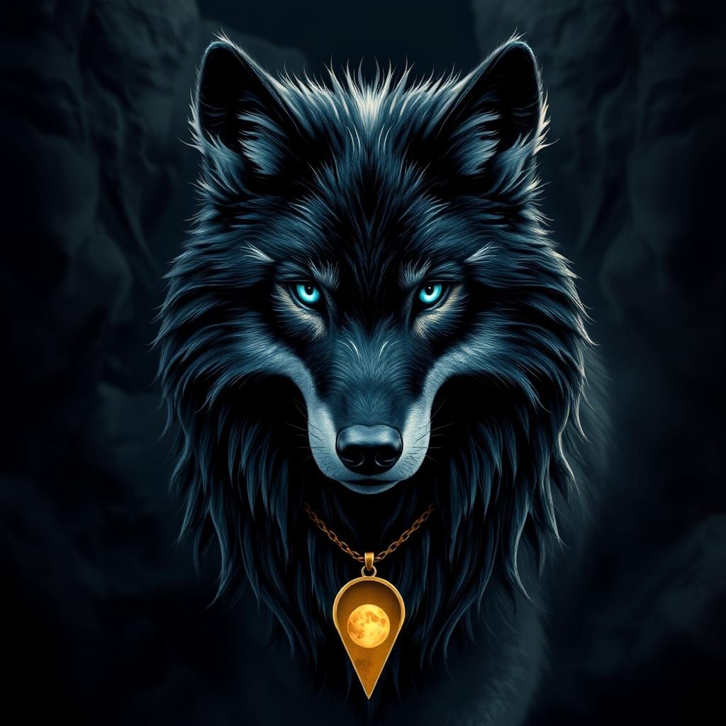 Mystical Wolf in Hyper-Realistic 3D Render