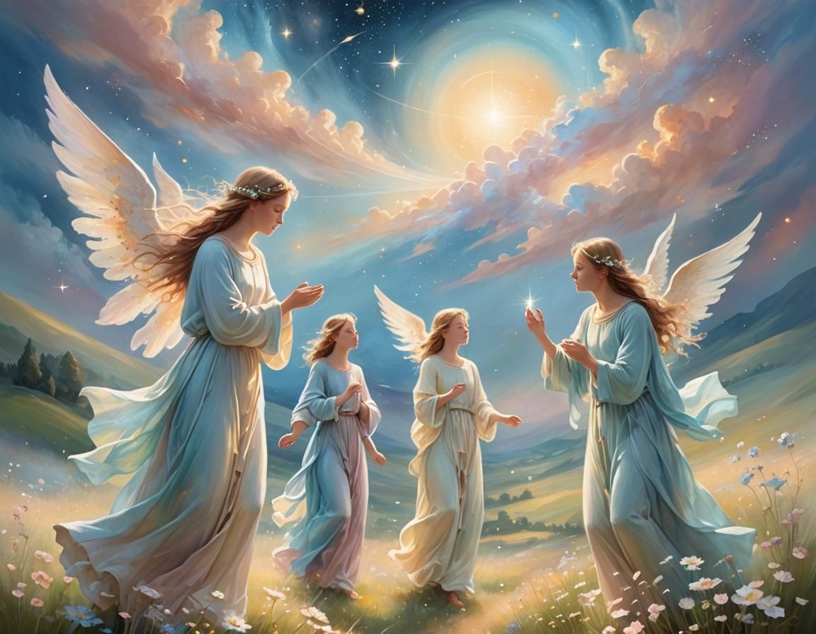 Angelic Choir in Dreamscape Art