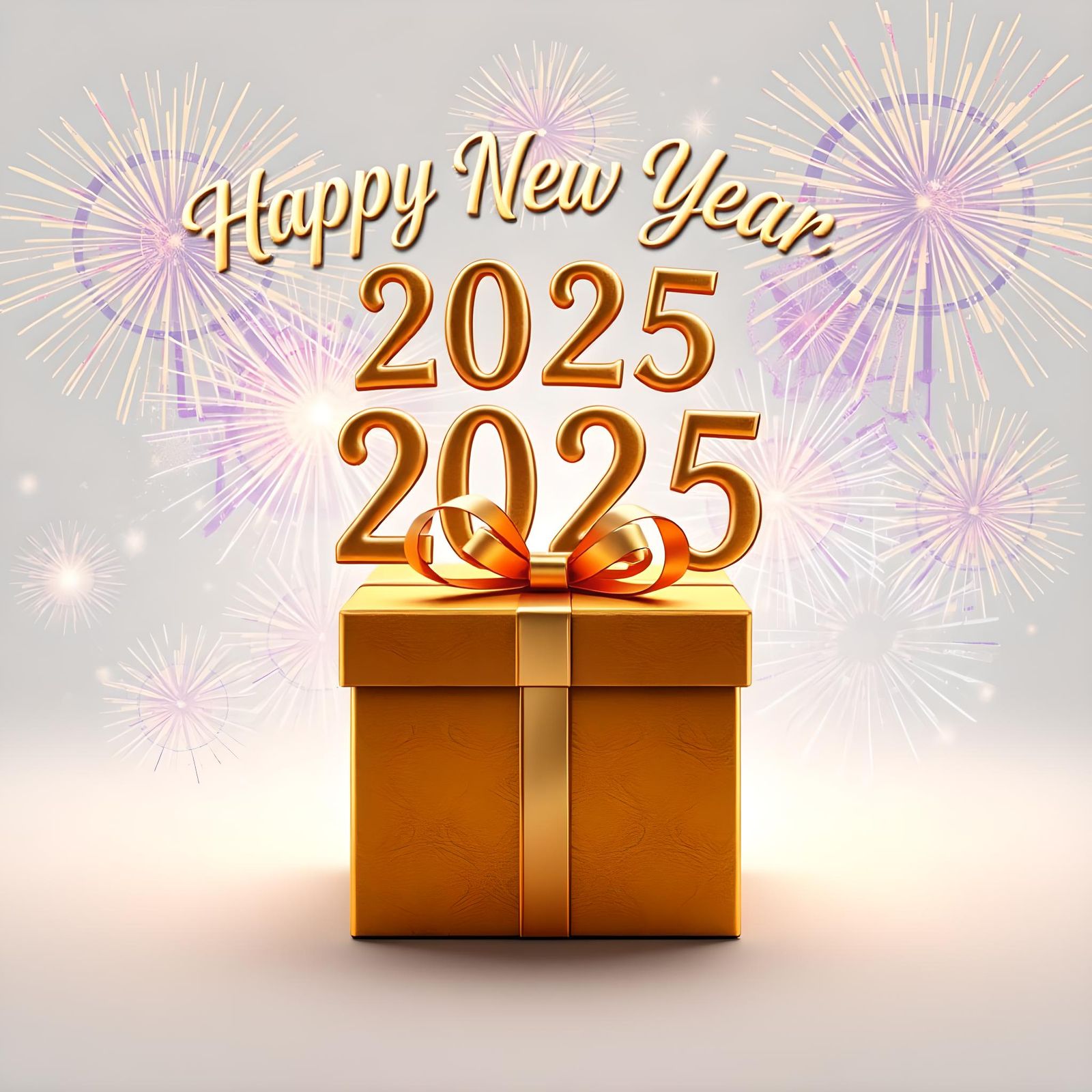 Festive 2025 New Year Celebration with Fireworks