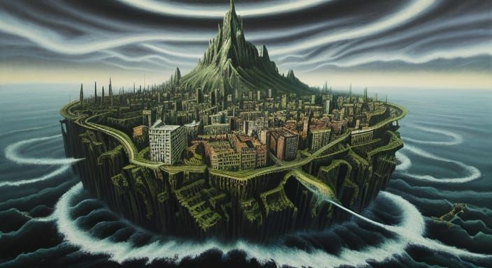 Surreal Painting Evokes Temporal Vertigo