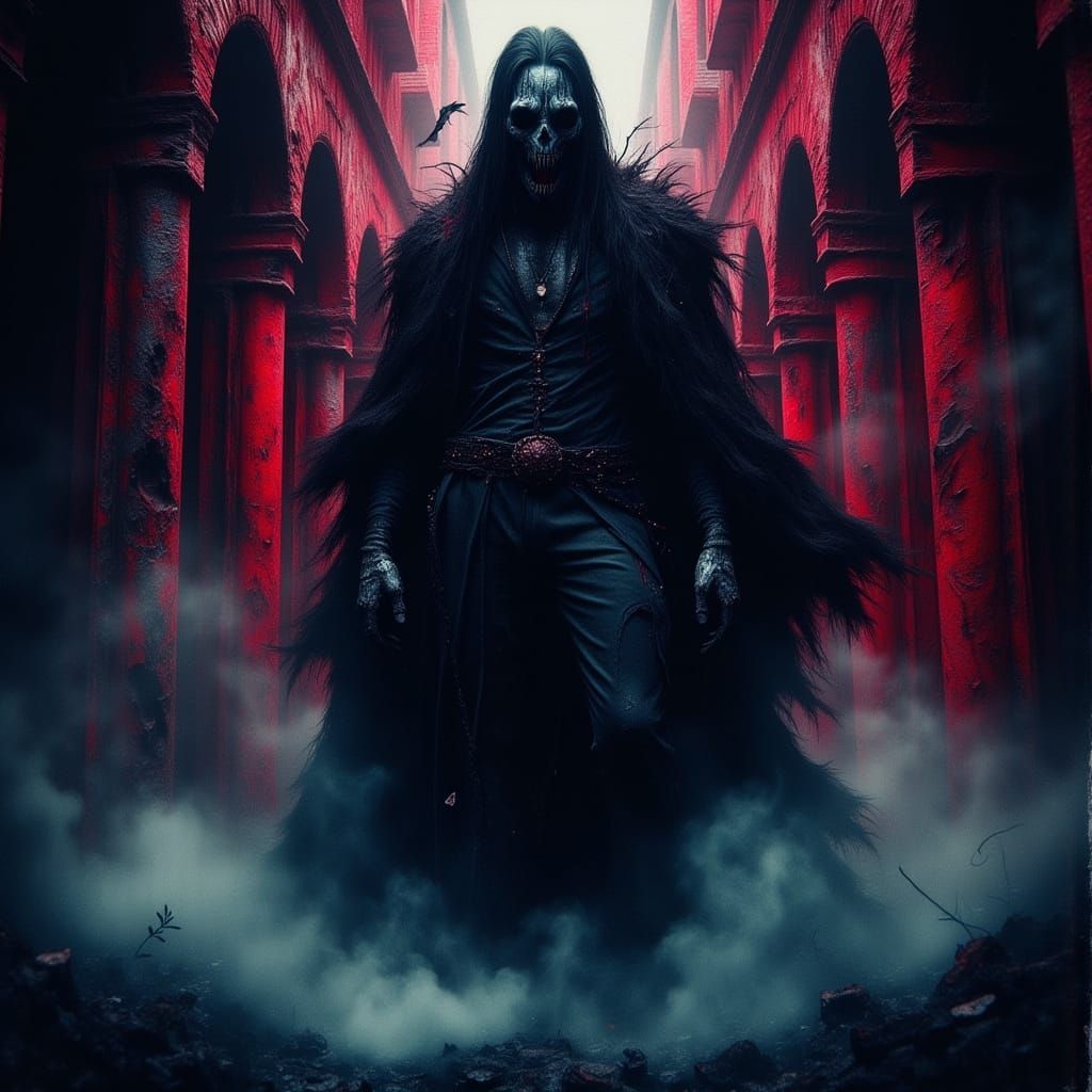 Dark Fantasy Portrait in a Haunting, Mystical World