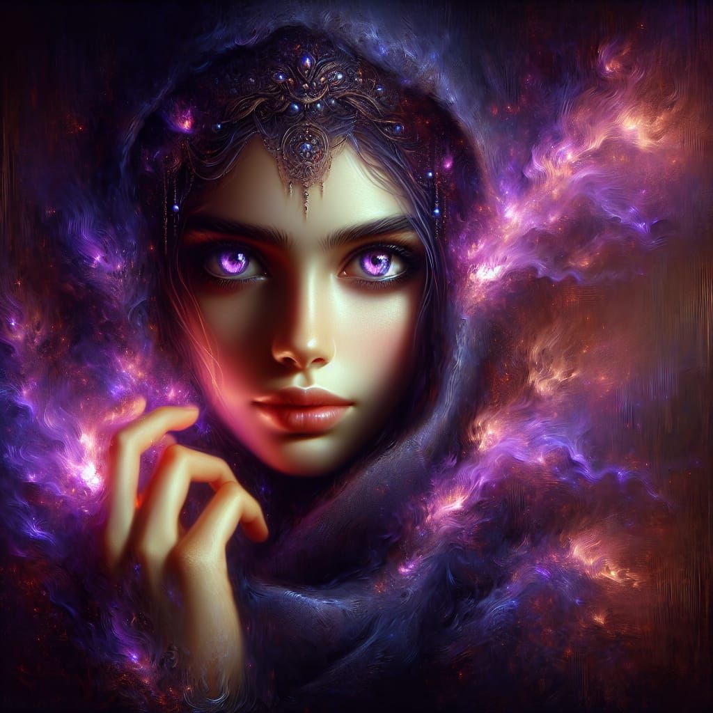 Goddess of the Night in Enchanting, Mystical Art