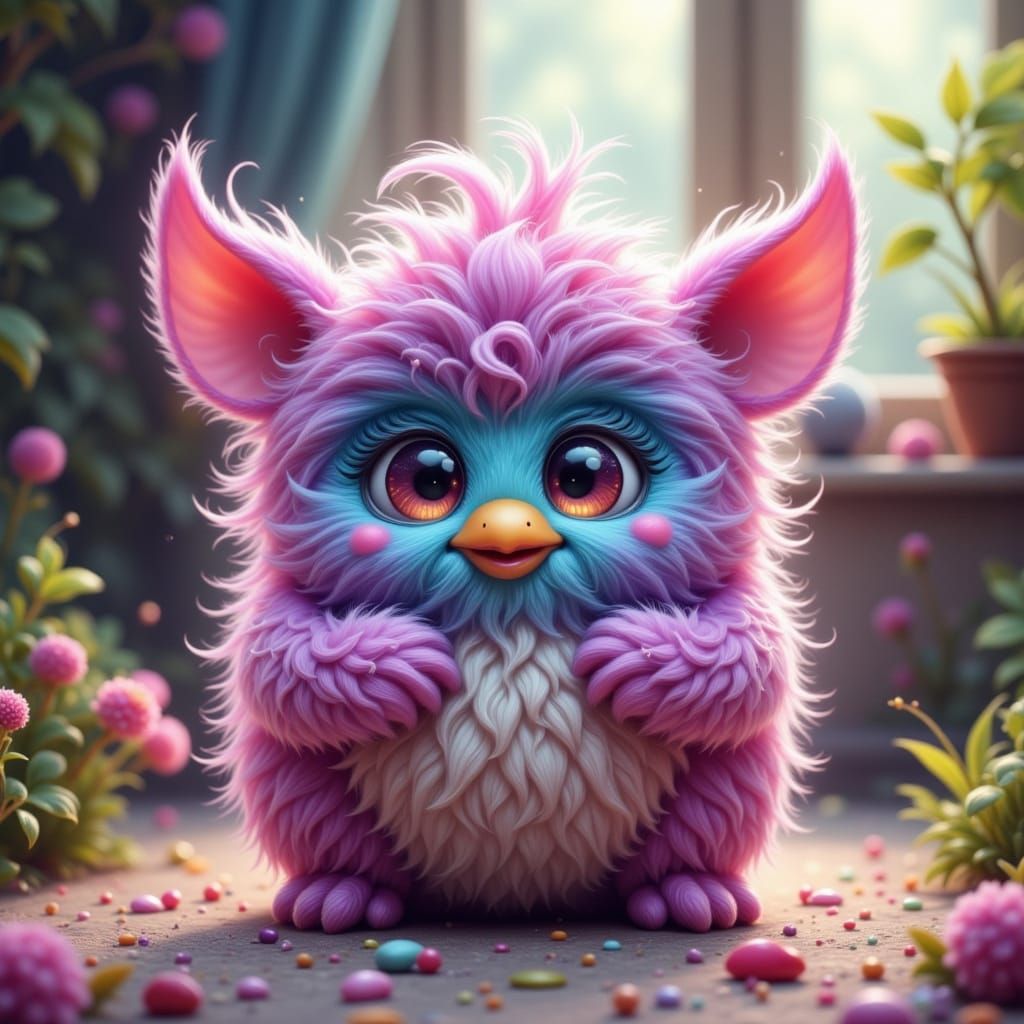Fuzzy furry Furby <lora:PhuzzyWorld:1.0> <lora:-Furry Fury-:...