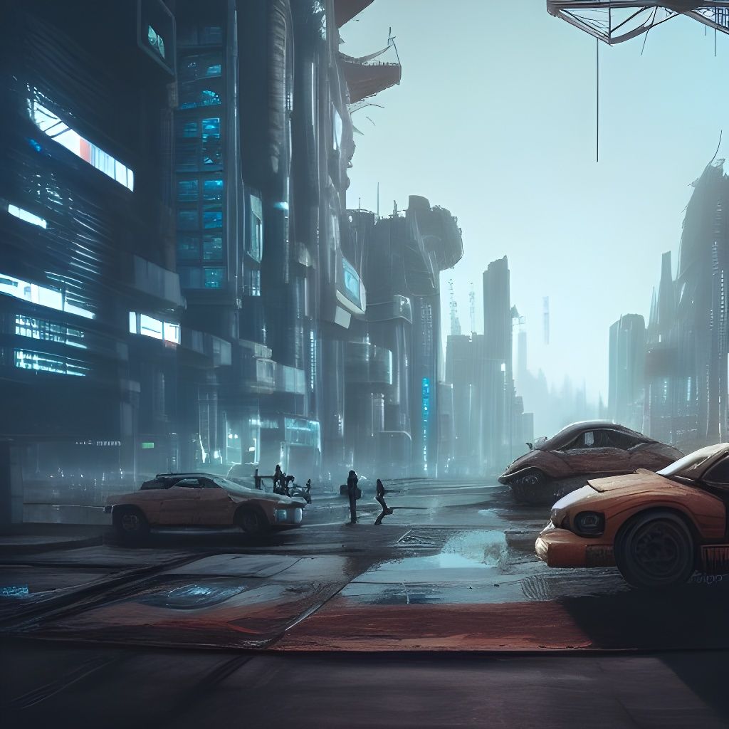 Post-Apocalyptic Life in Cyberpunk Style