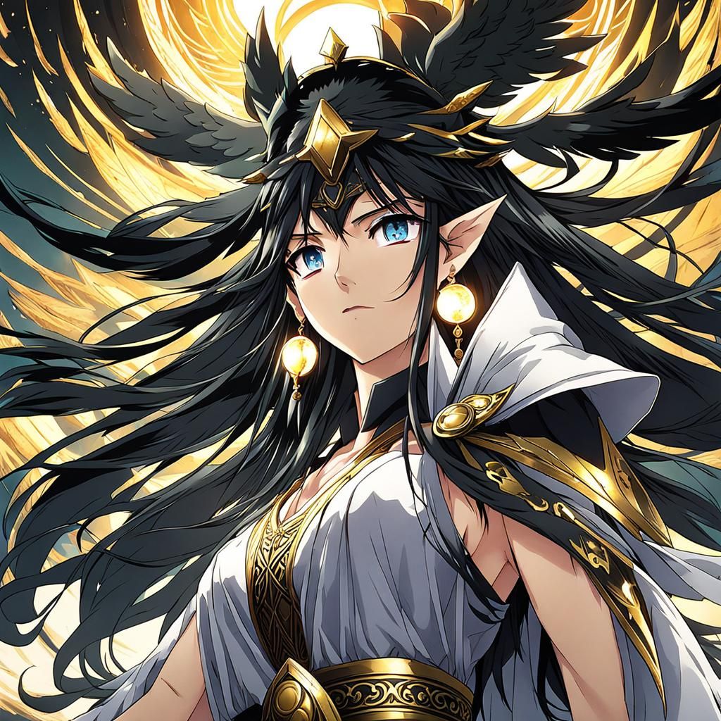 Iisserul, Goddess of Doubt, in Anime Style