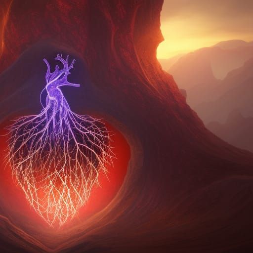 Detailed Heart Painting in Unreal Engine 5