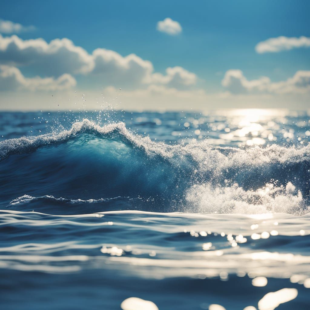 Vast Blue Ocean Under Clear Sky