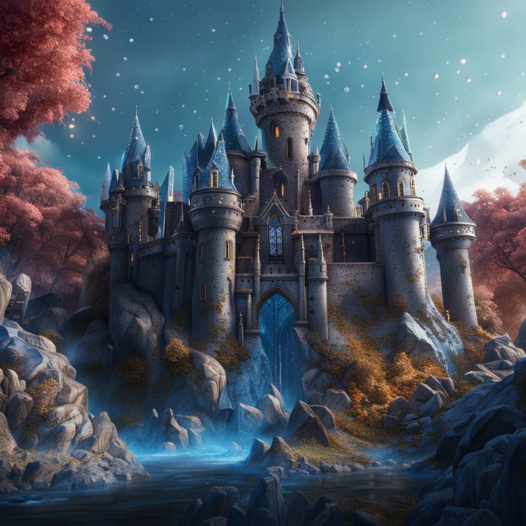 Crystal Castle: Detailed Matte Painting in Unreal Engine