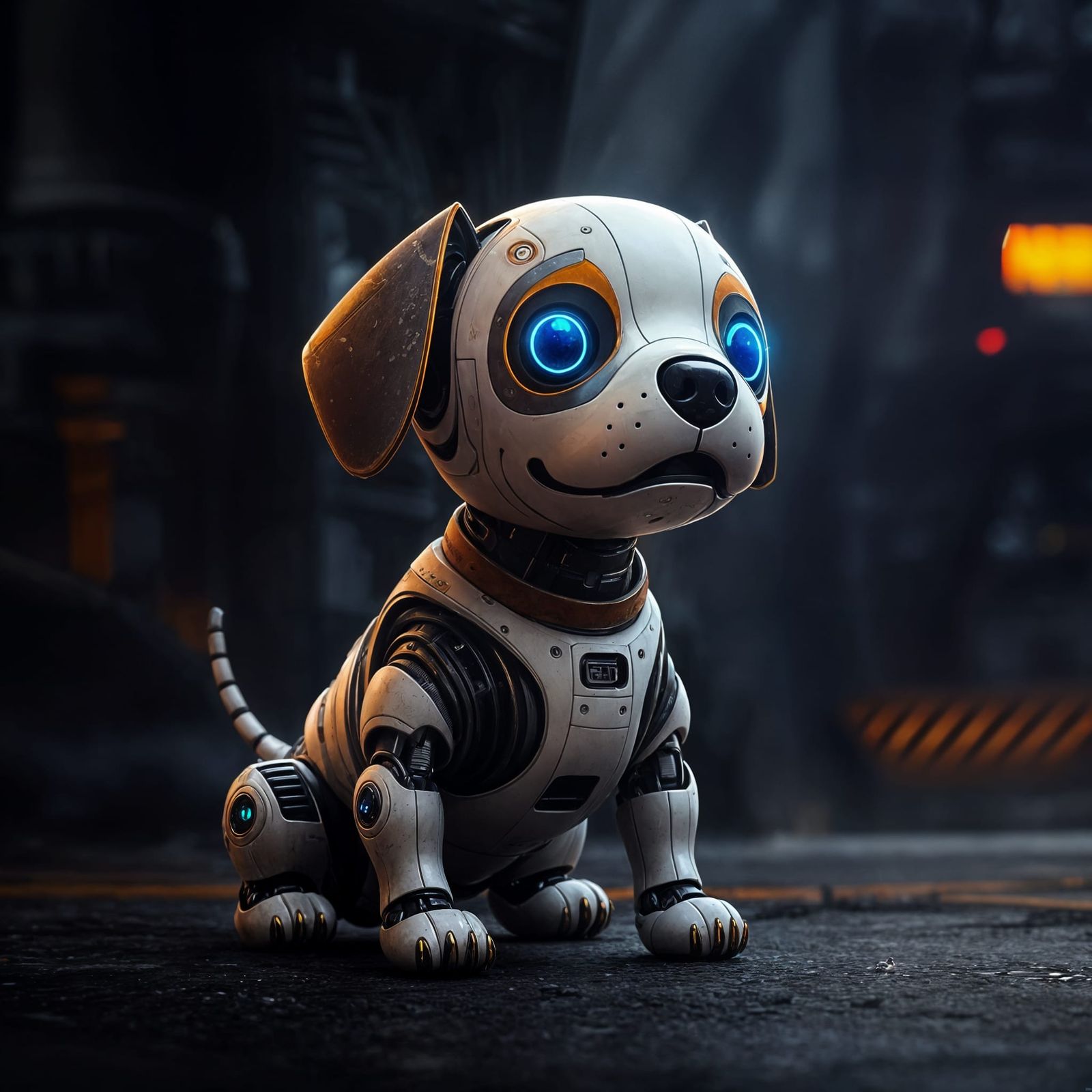 Adorable Robotic Puppy: A Sci-Fi Masterpiece