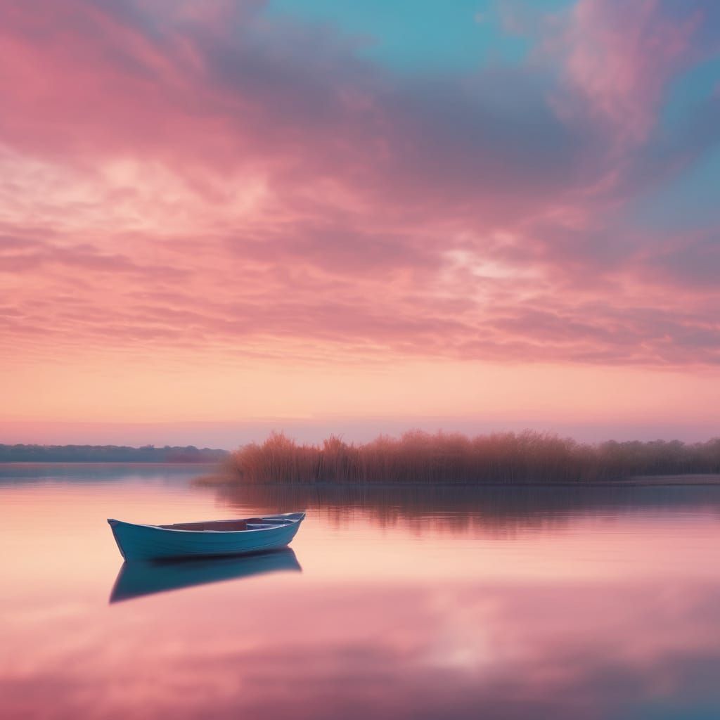 Impressionist Seascape at Sunset