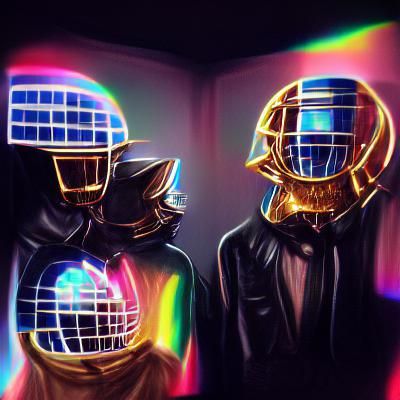 Daft Punk Inspired AI Art
