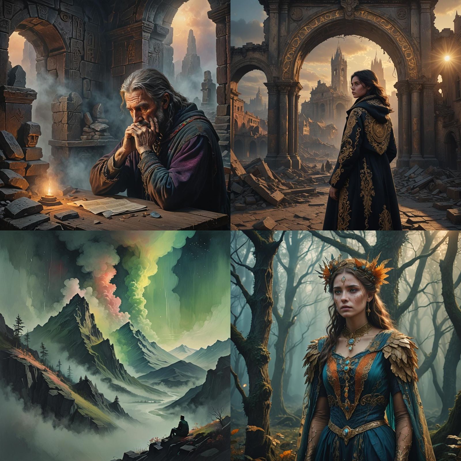 Fantastical Matte Painting with Deep Colors