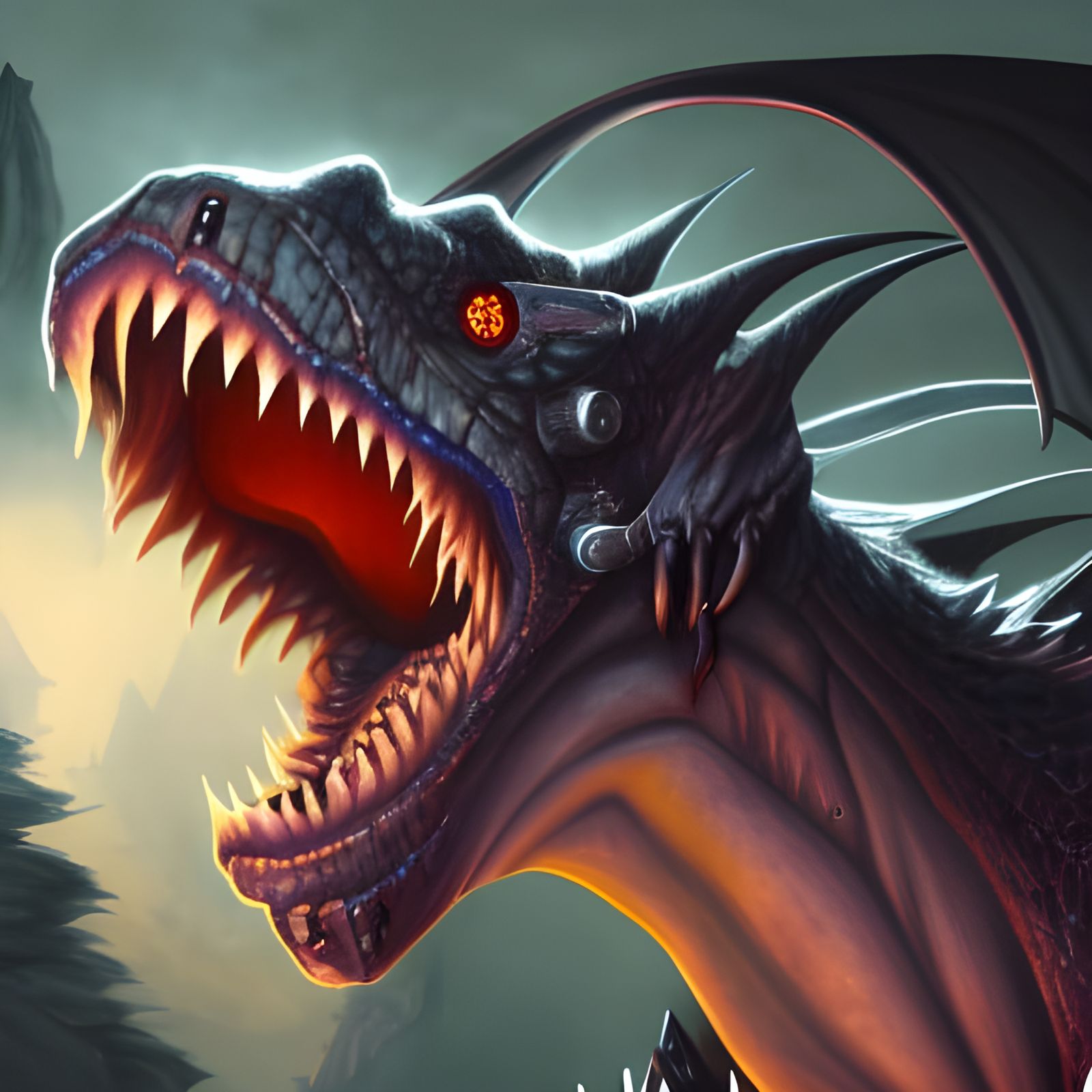 Drake as Handsome Vampire: Detailed Digital Art