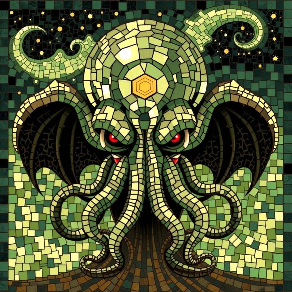 Mythical Cthulhu Mosaic